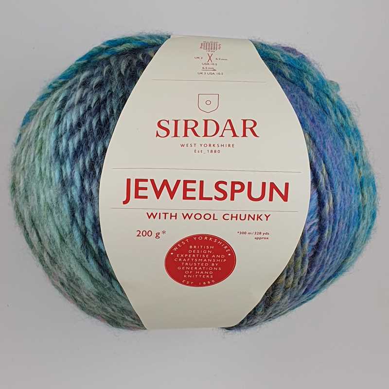 Sirdar - Jewelspun with Wool - Chunky - 200 Sea Glass